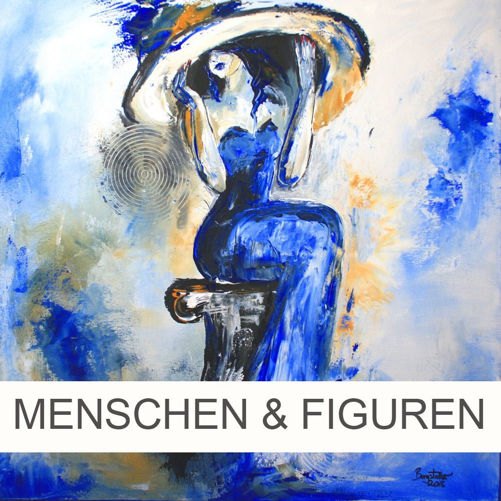 Abstrakte Kunst Menschen - Figurative Malerei & Gemälde mit Figuren - Atelier Burgstallers-Art