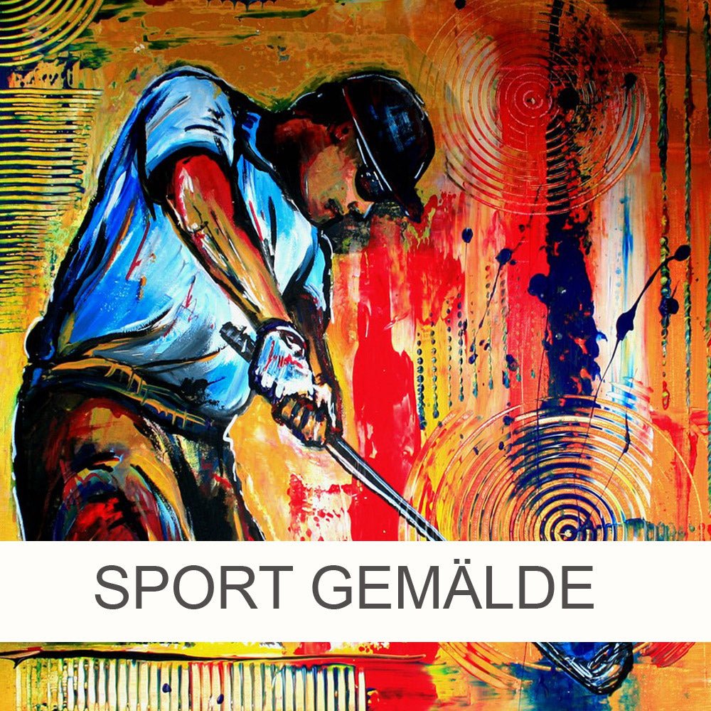 Wandbilder Sport Gemälde - Sportmalerei & Sportbilder handgemalt - Atelier Burgstallers-Art