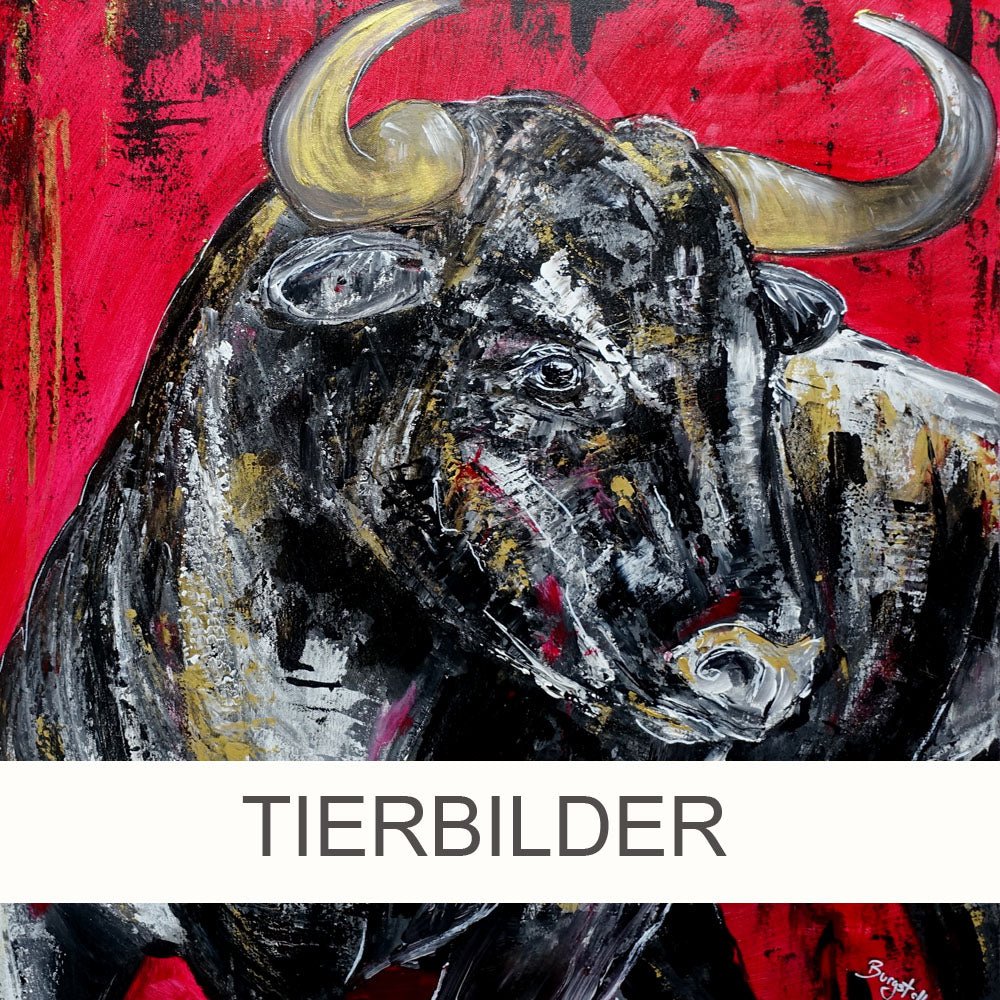 Gemälde Tiere abstrakt gemalt, Tierbilder & Tiermalerei in Acryl - Atelier Burgstallers-Art