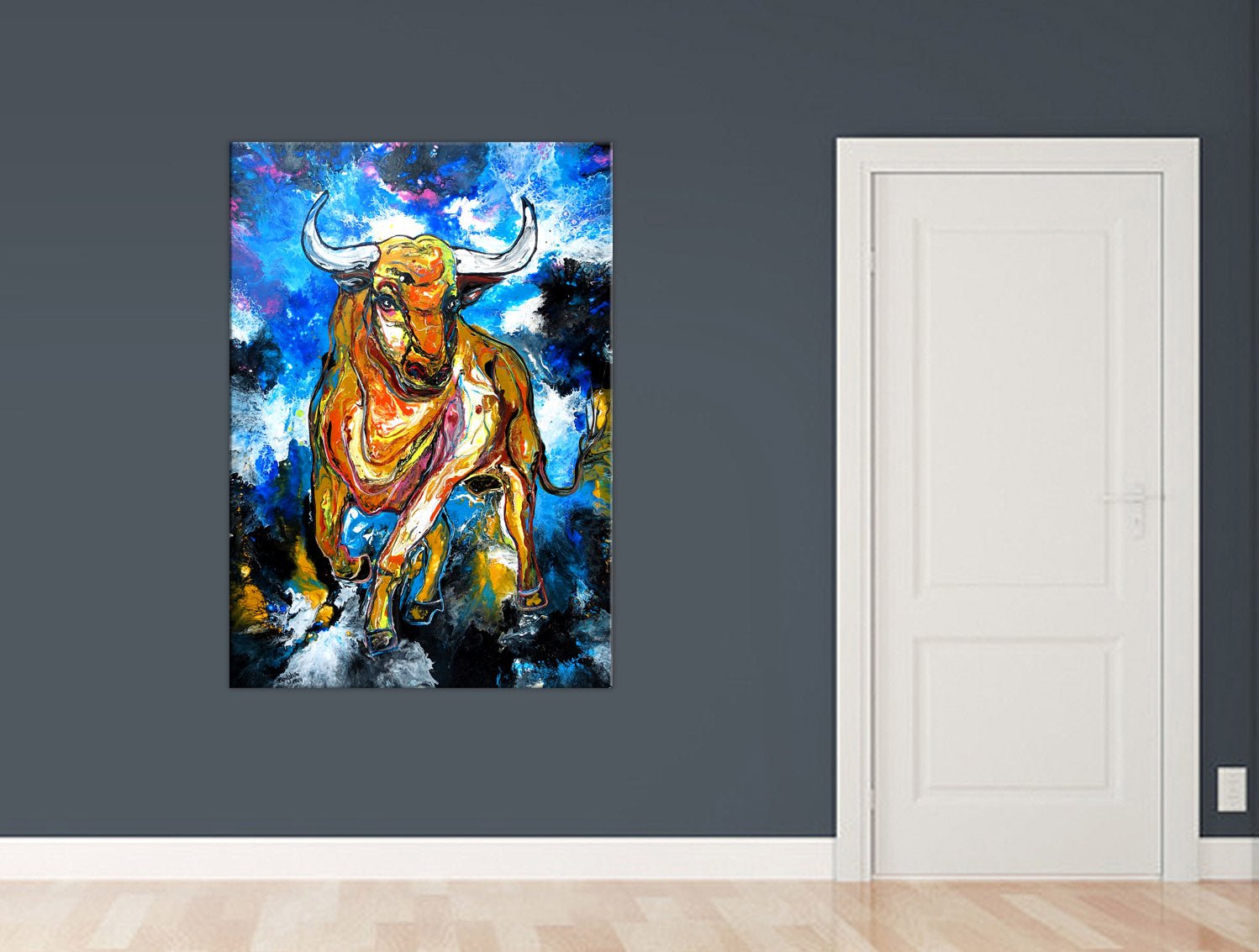 Bailador wandbild stier abstrakt leinwand acryl gemälde