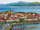 Biograd Kroatien - handgemaltes Wandbild in Acryl auf Leinwand Detail1