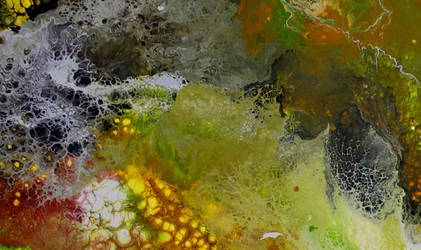 Borneo - Abstrakte Kunst Malerei, Acrylbild handgemalt Detail4