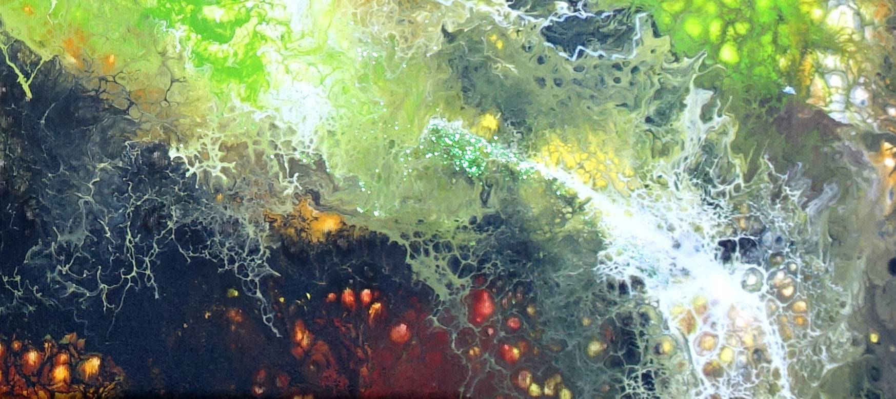 Borneo - Abstrakte Kunst Malerei, Acrylbild handgemalt Detail2