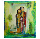 Familien Trio - Figuren Malerei Wandbild Acrylbild 60x80