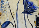 Kornblumen Blumen Bild Gemaelde Acrylbild Unikat Detail1