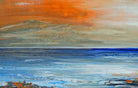 Murter Meeresbild abstrakt Sonnenuntergang Strandbild handgemalt Acryl Gemaelde 90x60