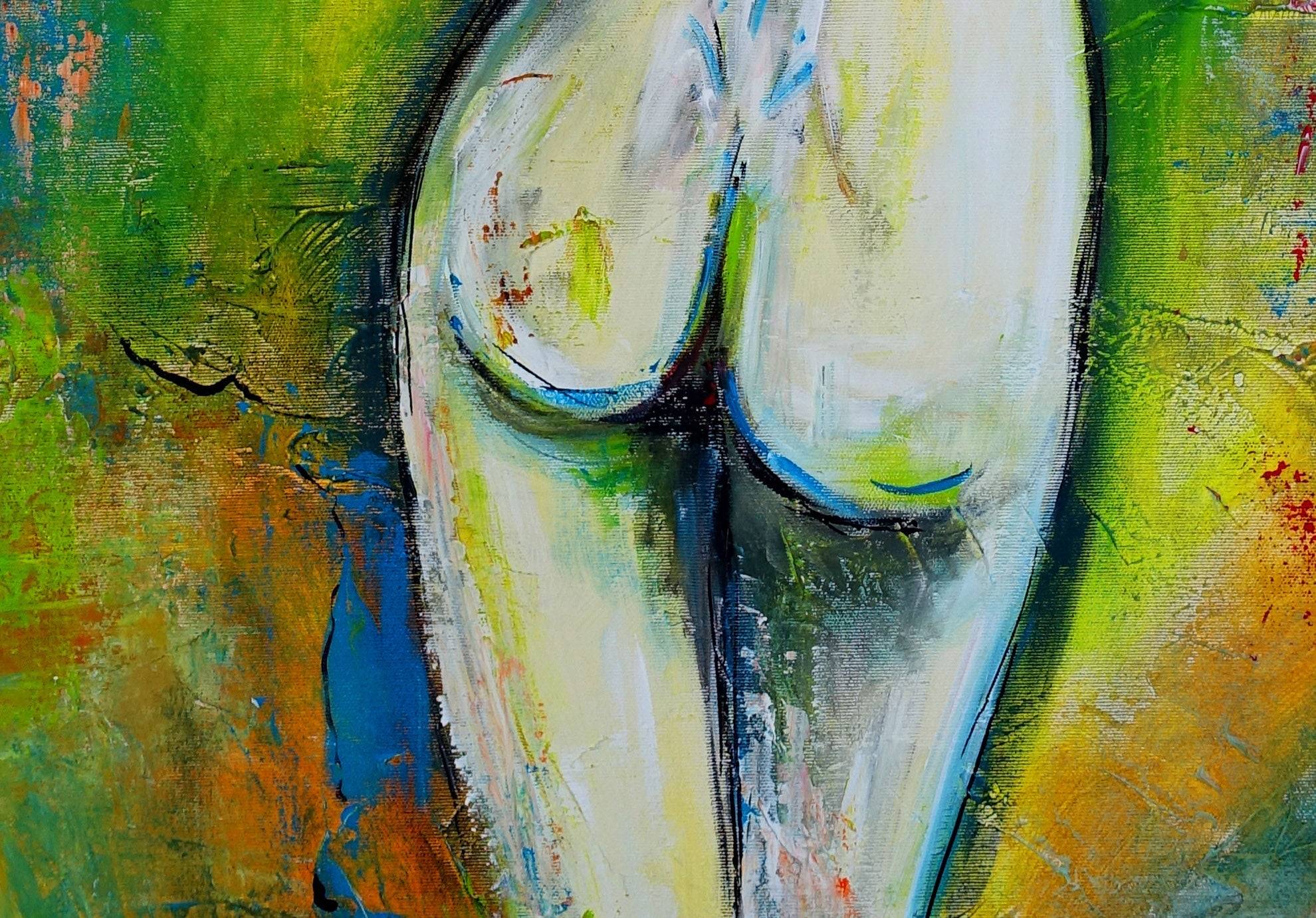 Frauen Aktmalerei Kunstbild erotisch Erotische Kunst Detail1