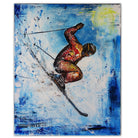 Skifahrer-Bild-gemalt-Skilaeufer-Gemaelde-Sportbild-Original-modernes-Acrylbild