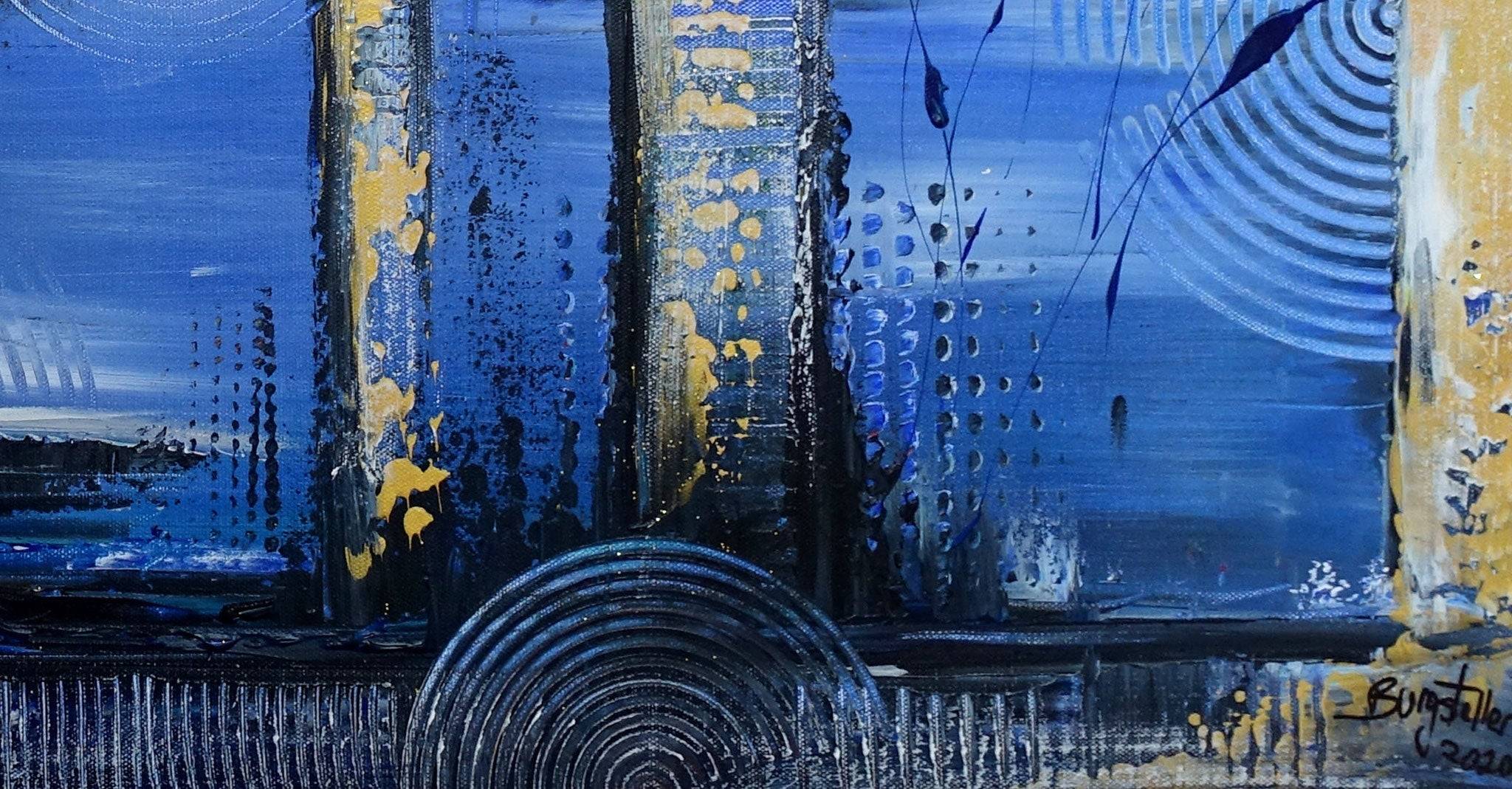 Abstraktes Gemaelde Leinwand Wandbild Acrylbild  Detail2